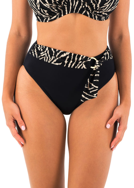 Silhouette Island, high waist bikini truse Monochrome