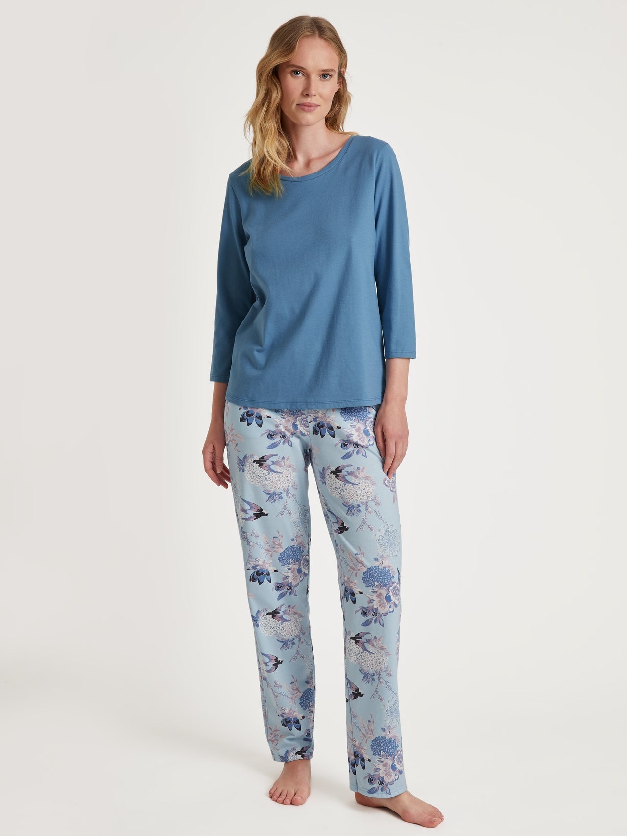 Favourites genser, 3/4 ermer Blue Cotton