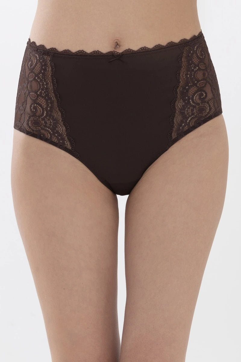 Amorous, high waist brief Liquorice Brown