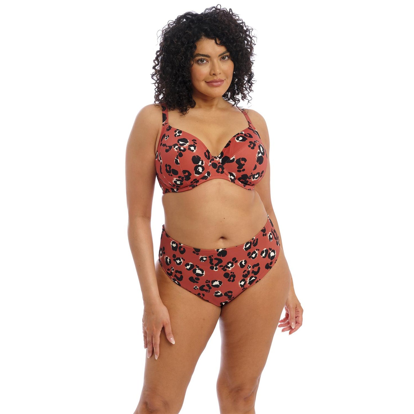 Kotiya, plunge bikini top Terracotta